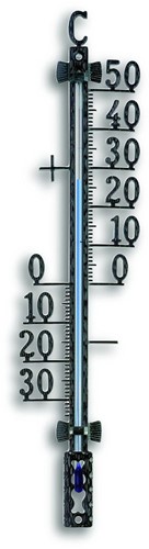 TFA Buitenthermometer analoog - metaal - Zwart - Doosje